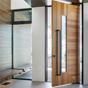Entrance Wooden Swing Contemporary Interior Solid Wood Door