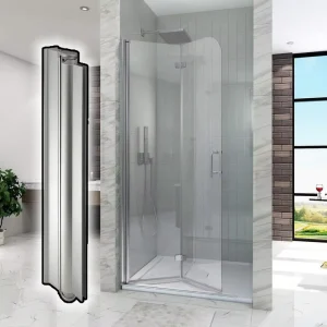 Europe New Model Shower Swing Door Pivot Hinge Aluminum Door Hinge for Shower Door Bathtub Frameless Bi fold Door Hardware
