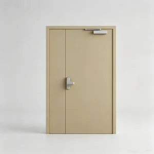 European 30/60/90-Minute Finished Steel Fire Door for Interior, School, Safety, Commercial, and Hotel Use