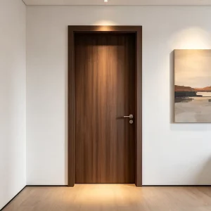 European All Log Door Modern Design Wood Sound Insulation Villa School Interior Exterior Door