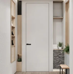 European Invisible Frameless Slab Door with MDF Door Jamb System, Wooden Aluminum Profile Set, and Hidden Fast Door