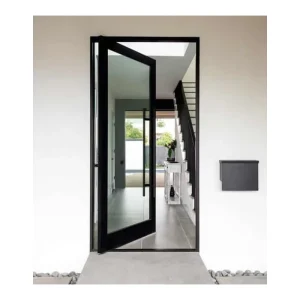 European Luxury Modern Pivot Entrance Door with Long Handle for Villas