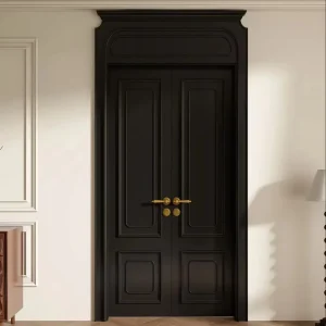 European Minimalist Lightweight Lacquered Solid Interior Door with Anti-Fading Finish for Hospitals, Apartments and Bedrooms
