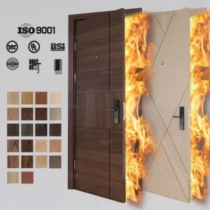 European Standard Internal Fire-Resistant Fireproof Doors for Hotel Rooms, 5-Star Hotels, and Villas