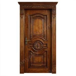 European Standard Modern Minimalist Solid Wood Interior Door For Apartment Villa Hotel Bedroom