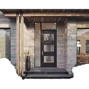 European Steel Side-Swing Exterior Door with Waterproof, Sound-Insulated, and Anti-Corrosion Features for Villa or Hotel Entrance