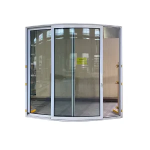 European Style Aluminum Arched Sliding Door Custom Curved Design Tempered Glass Weatherproof