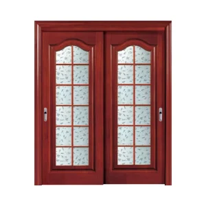 European-Style Modern Mahogany Solid Wooden Finished Bedroom & Livingroom Villa Interior Door with Sound Insulation