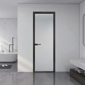 European-Style Waterproof Slim-Frame Aluminum Glass Casement Door for Bedrooms