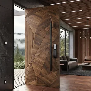 European Timber Villa Gate Pivot Entry Door
