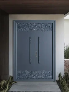 Explosion-Proof Aluminum Door with Well-Sealed Finish for Modern Villa Interior and Exterior Use