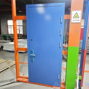 Exterior 180 Minute Fire Rated Galvanized Steel Security Door for Commercial Buildings