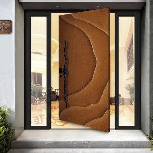 Exterior Aluminum Alloy Soundproof Swing Door for Villa