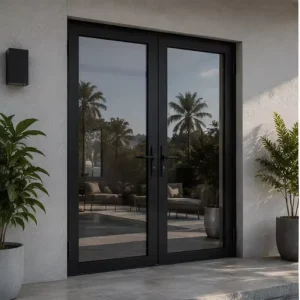 Exterior Aluminum Alloy Swing Door with Finished Surface for Modern Apartments and Residential Projects