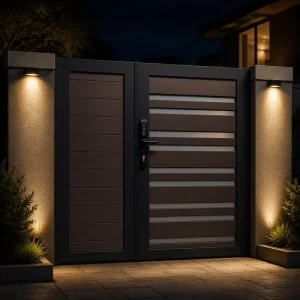 Exterior Aluminum Single Main Entry Door, Thermal Break, Soundproof, Residential House Apartment