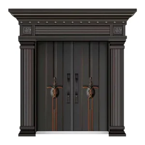 Exterior Cast Aluminum Security Door for House
