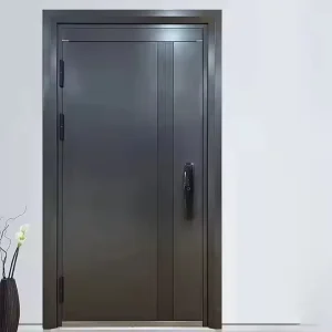 Exterior Fireproof Steel Armored Wrought Iron Security House Door
