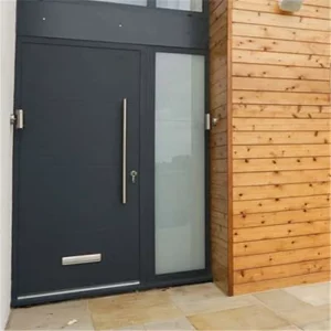Exterior House Door With Solid Wood Customized Height Width