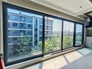 Exterior Partition Glass Sliding Doors with Aluminum Profile, Minimalist, Waterproof, for Apartment, Villa, Hall, or Gym