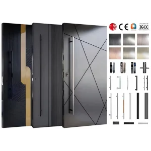Exterior Steel Entry Security Door for House