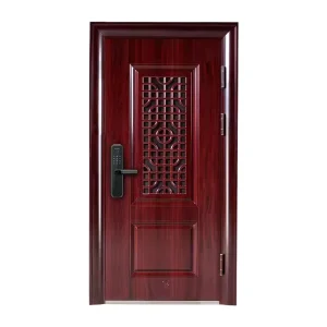 Exterior Steel Wrought Iron Swing Security Entry Door