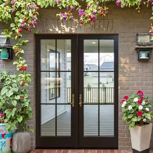 Exterior Villa Kitchen Apartment Patio Casement Doors Double Tempered Glass Stainless Steel French Fiberglass Living Room Hotel