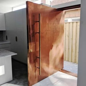 External Swing Solid Wood Entrance Door