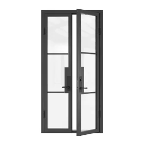 Extremely Narrow Aluminum Double Swing Kitchen Door for Restaurant