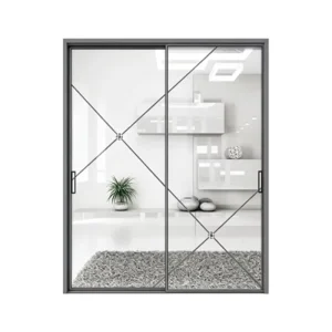 Factory Aluminum Alloy Sliding Door Waterproof Exterior Double Glass for Residence