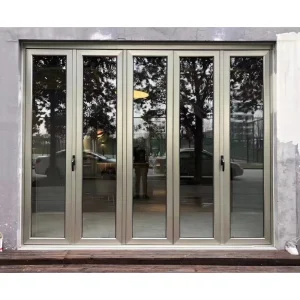 Factory Broken Bridge Aluminum Doors and Windows Double-Layer Hollow Glass Soundproof Heat Insulation Waterproof