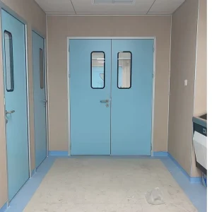 Factory Cleanroom Door High Sealing Galvanized Steel Thermal Insulation GMP/ISO Certified Industrial Pharmaceutical Door