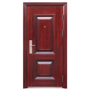 Factory Cold-Rolled Steel Plate Modern Entrance Security Door for Villa with Finished Surface
