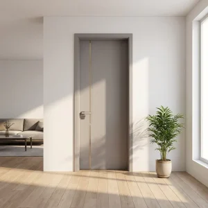 Factory Custom All-Aluminum Alloy Interior Swing Door Waterproof Soundproof for Bedroom Villa Apartment