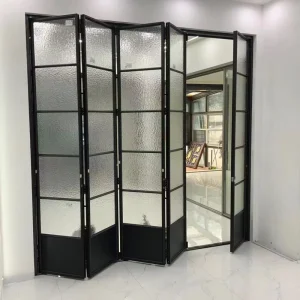 Factory Customization Narrow-Frame Glass Folding Sliding Door, Energy-Efficient, Bedroom