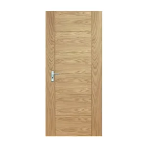 Factory Customization Paint Door with Metal Strip Inlay Interior Door for Bedroom