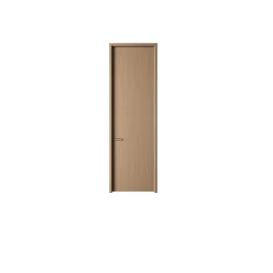 Factory Customized Modern Painted-Free Wooden Interior Soundproof Minimalist Flat Door Side-Opening Apartment Bedroom Villa Hotel