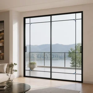 Factory Customized Modern Waterproof Aluminum Sliding Door Thermal Insulated for Bathroom