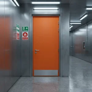 Factory Customized Steel Industrial Fireproof Safety Door
