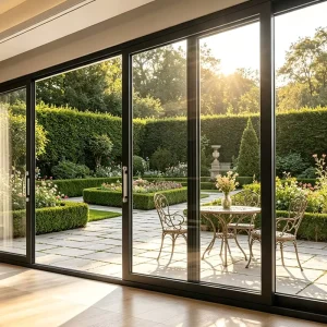 Factory Direct Aluminium Sliding Patio Doors with Double Glazing and Thermal Break