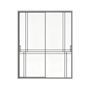 Factory Direct Aluminum Alloy Double Track Sliding Door for Kitchen Entrance