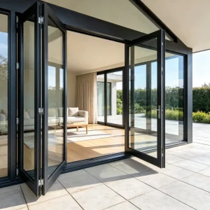 Factory Direct Aluminum Casement Door Double-Glazed Villa Indoor Outdoor Transition Door