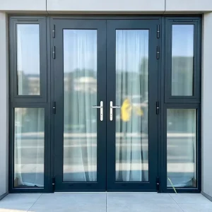 Factory Direct Aluminum Casement Door with Double Glazing and Thermal Break for Villa Patio