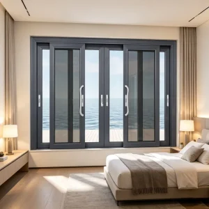 Factory Direct Aluminum Sliding Window with Salt Fog Protection for Offshore Resort Apartment Construction