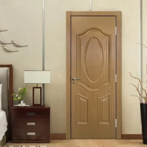 Factory Direct Anti-Termite WPC Skin Door Panel 3D Wood Grain Interior Door for Hotel or Villa