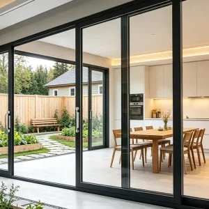 Factory Direct Bottom-Supported Trackless Sliding Door with No Floor Rail for Residential House