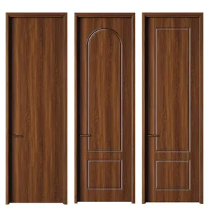 Factory Direct CPL Molded Solid Wood Composite Interior Door Modern Design Sound Insulation Custom Bedroom Hotel