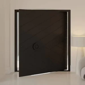 Factory Direct Custom Aluminum Alloy Pivot Door with Swing Opening for Exterior Use in Villas