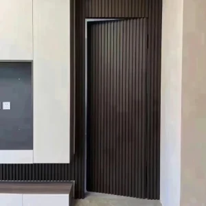 Factory Direct Custom Large Solid Wood Invisible Interior Door with Postmodern Design