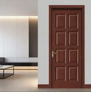 Factory Direct Custom Solid Wood Interior Doors PVC Finish Soundproof Bedroom Bathroom Hotel Household