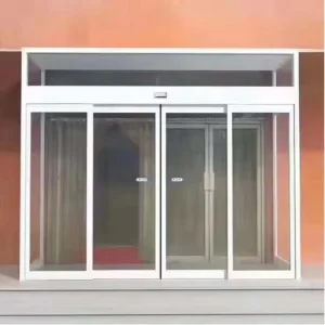 Factory Direct Electric Sensor Automatic Sliding Door with Tempered Glass for Shops